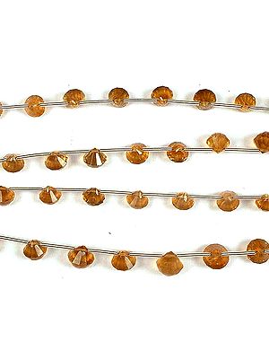 Citrine Faceted Spindles