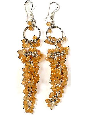 Citrine Hoop Chandeliers
