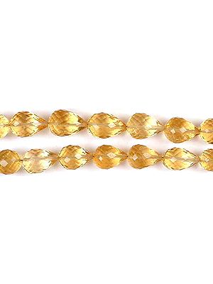 Citrine Straight Drilled Faceted Drops