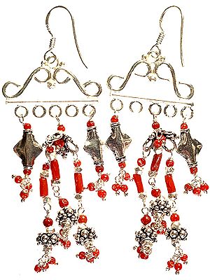 Coral Earrings