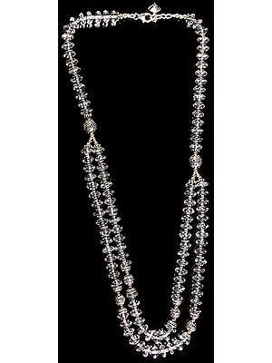 Crystal Beaded Two Layer Necklace