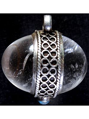 Crystal Pendant with Turquoise
