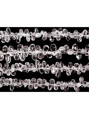Crystal Plain Drops | Semi-Precious Gemstone Beads
