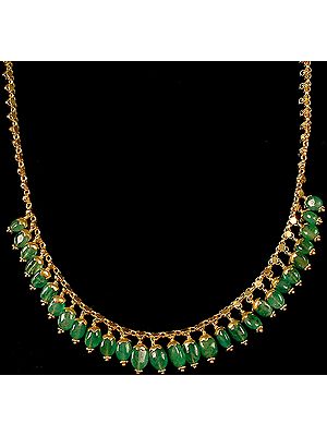 Emerald Gold Necklace