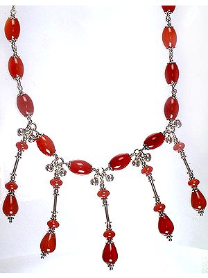 Designer Carnelian Necklace