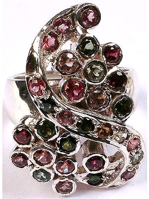Designer  Faceted Tourmaline Ring