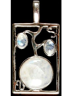 Designer Rainbow Moonstone Pendant