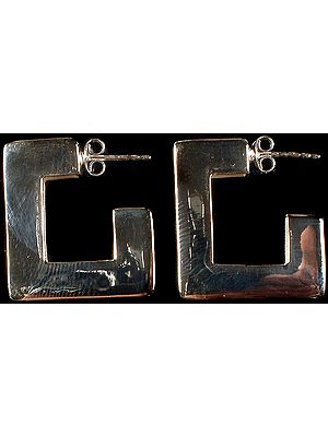 Designer Sterling Hoops