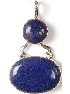 Double Stone Lapis Lazuli Pendant
