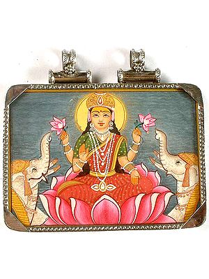 Double-Sided Pendant of Gaja-Lakshmi and A Tantric Goddess on Reverse
