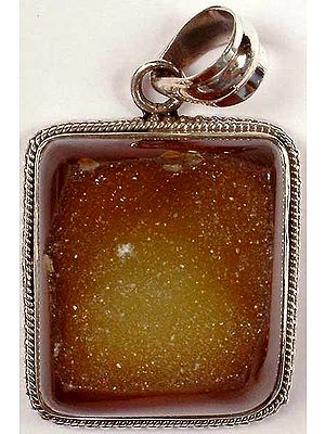 Druzy Chalcedony Pendant