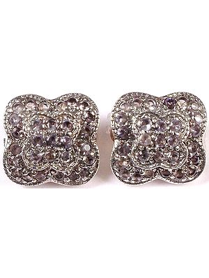 Faceted Amethyst & Marcasite Tops