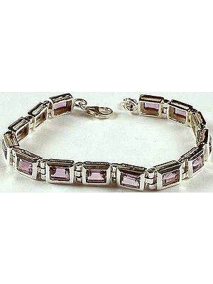 Faceted Amethyst Bracelet