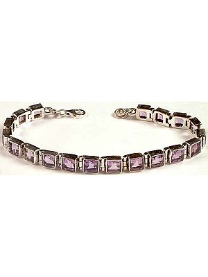 Faceted Amethyst Bracelet