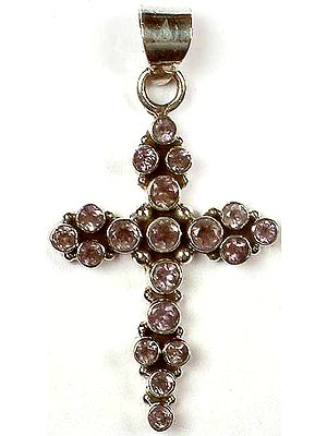Faceted Amethyst Cross