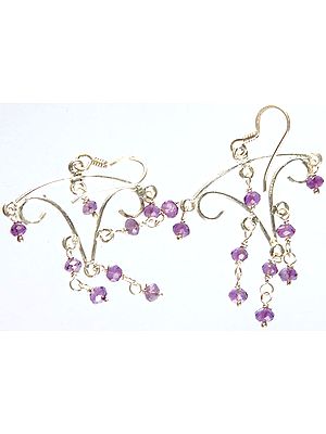 Faceted Amethyst Designer Earrings