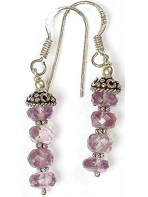Faceted Amethyst Earrings