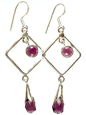 Faceted Amethyst Earrings