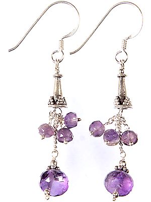 Faceted Amethyst Earrings