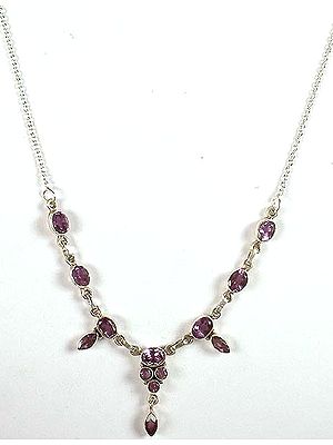 Faceted Amethyst Necklace