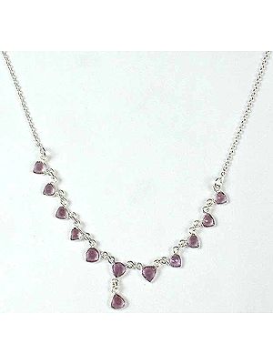 Faceted Amethyst Necklace