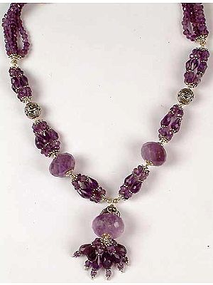 Faceted Amethyst Necklace