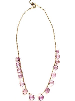 Faceted Amethyst Necklace