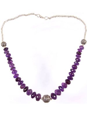 Faceted Amethyst Necklace