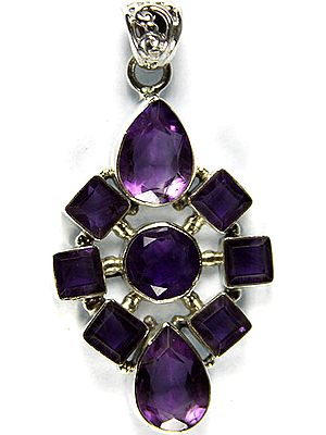 Faceted Amethyst Pendant