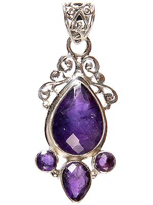Faceted Amethyst Pendant