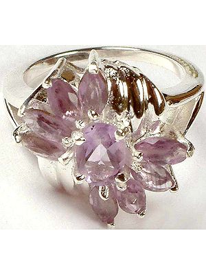 Faceted Amethyst Ring