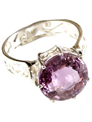 Faceted Amethyst Ring