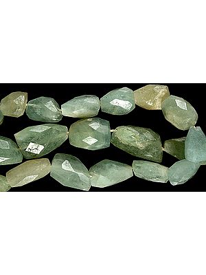Faceted Aquamarine Tumbles