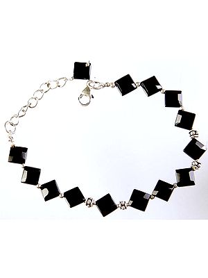 Faceted Black Onyx Bracelet