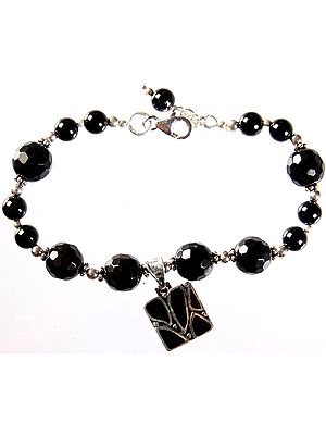 Faceted Black Onyx Bracelet