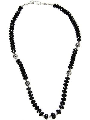 Faceted Black Onyx Necklace