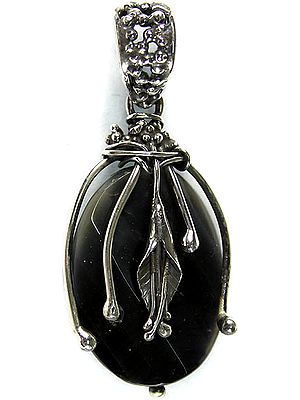 Faceted Black Onyx Pendant