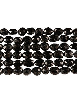 Faceted Black Onyx Tumbles