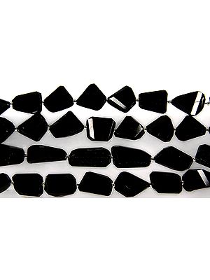 Faceted Black Onyx Tumbles