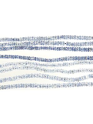 Faceted Blue Sapphire Rondells