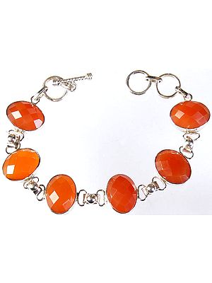Faceted Carnelian Bracelet