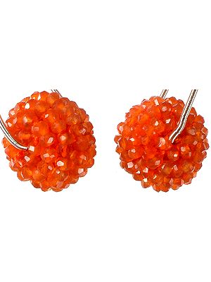 Faceted Carnelian Bunch Ball (Price Per Piece)