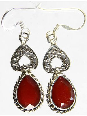 Faceted Carnelian Earrings