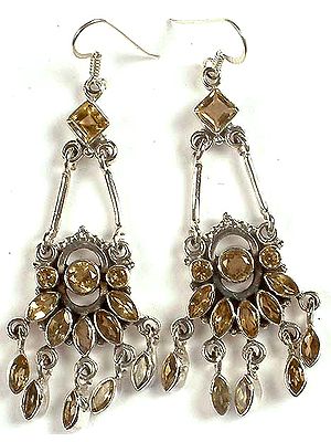 Faceted Citrine Chandeliers