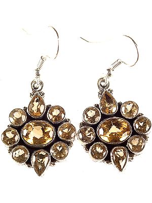 Faceted Citrine Earrings