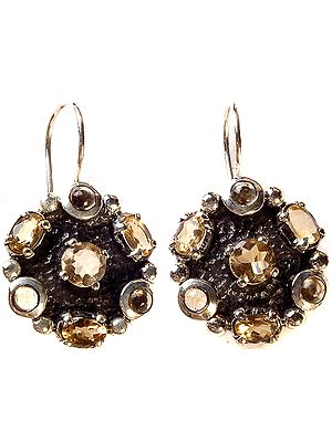 Faceted Citrine Earrings