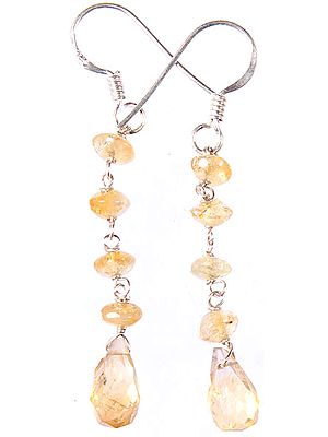 Faceted Citrine Earrings