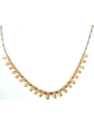 Faceted Citrine Necklace