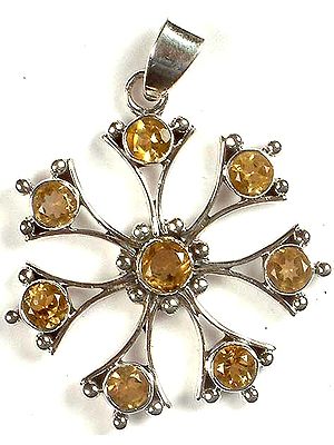 Faceted Citrine Pendant