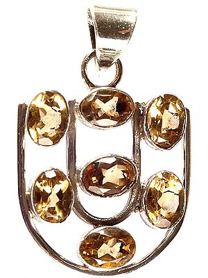Faceted Citrine Pendant
